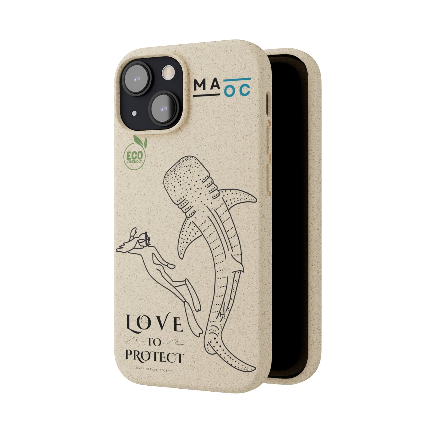 Bamboo Phonecase Love to protect Whaleshark