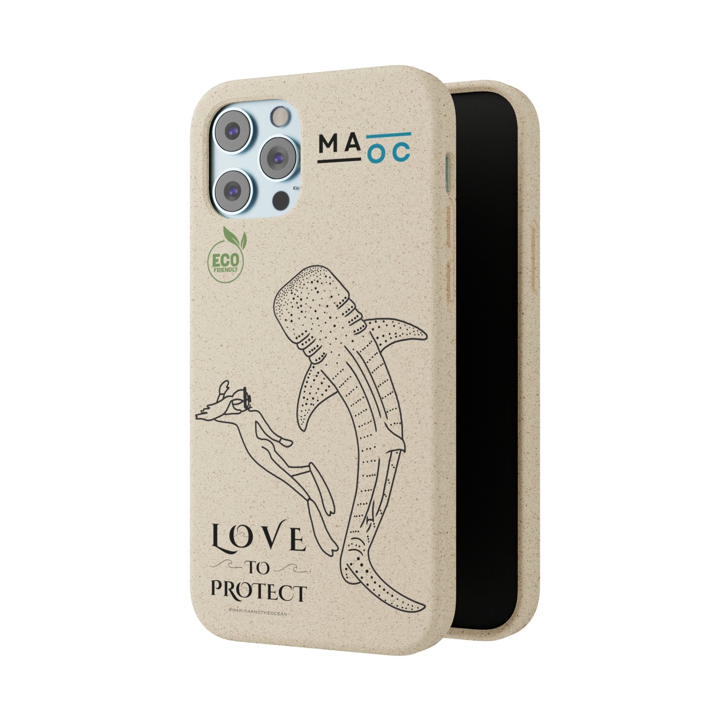 Bamboo Phonecase Love to protect Whaleshark