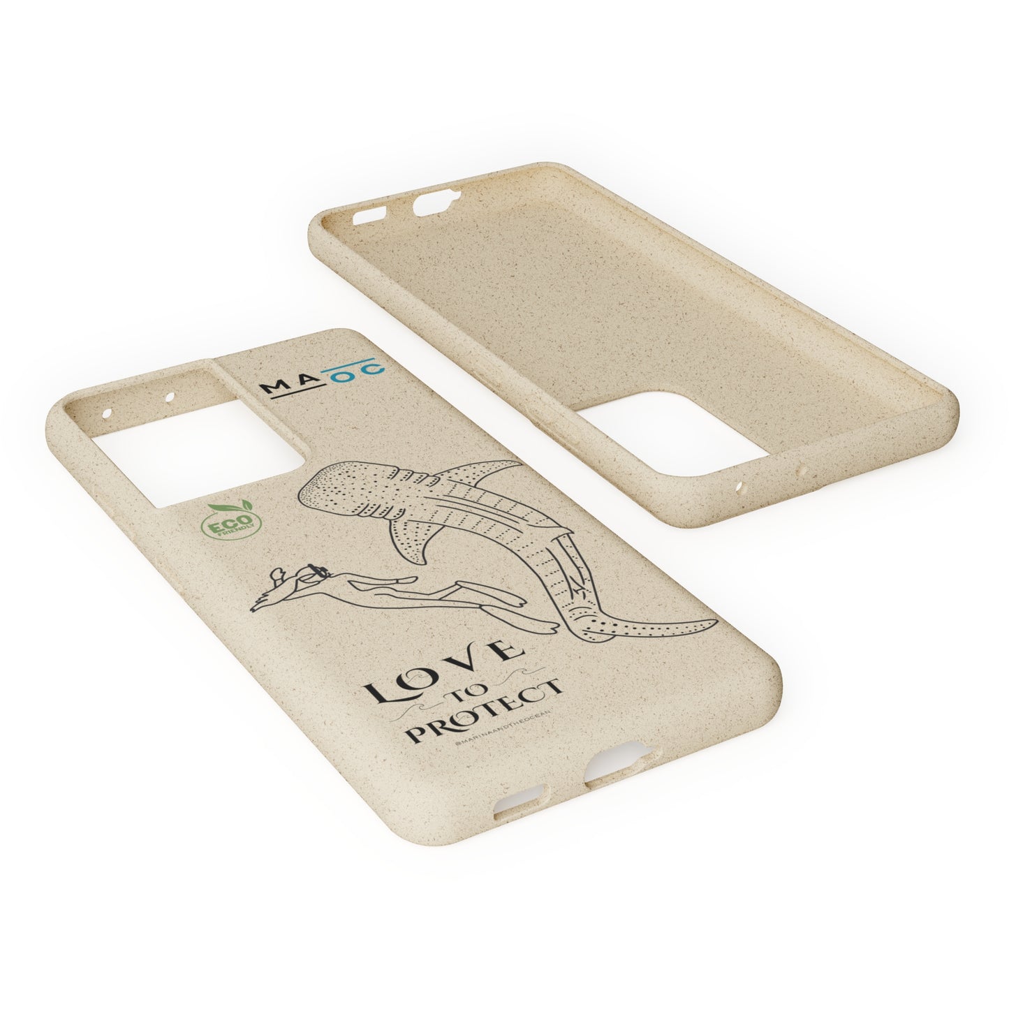 Bamboo Phonecase Love to protect Whaleshark