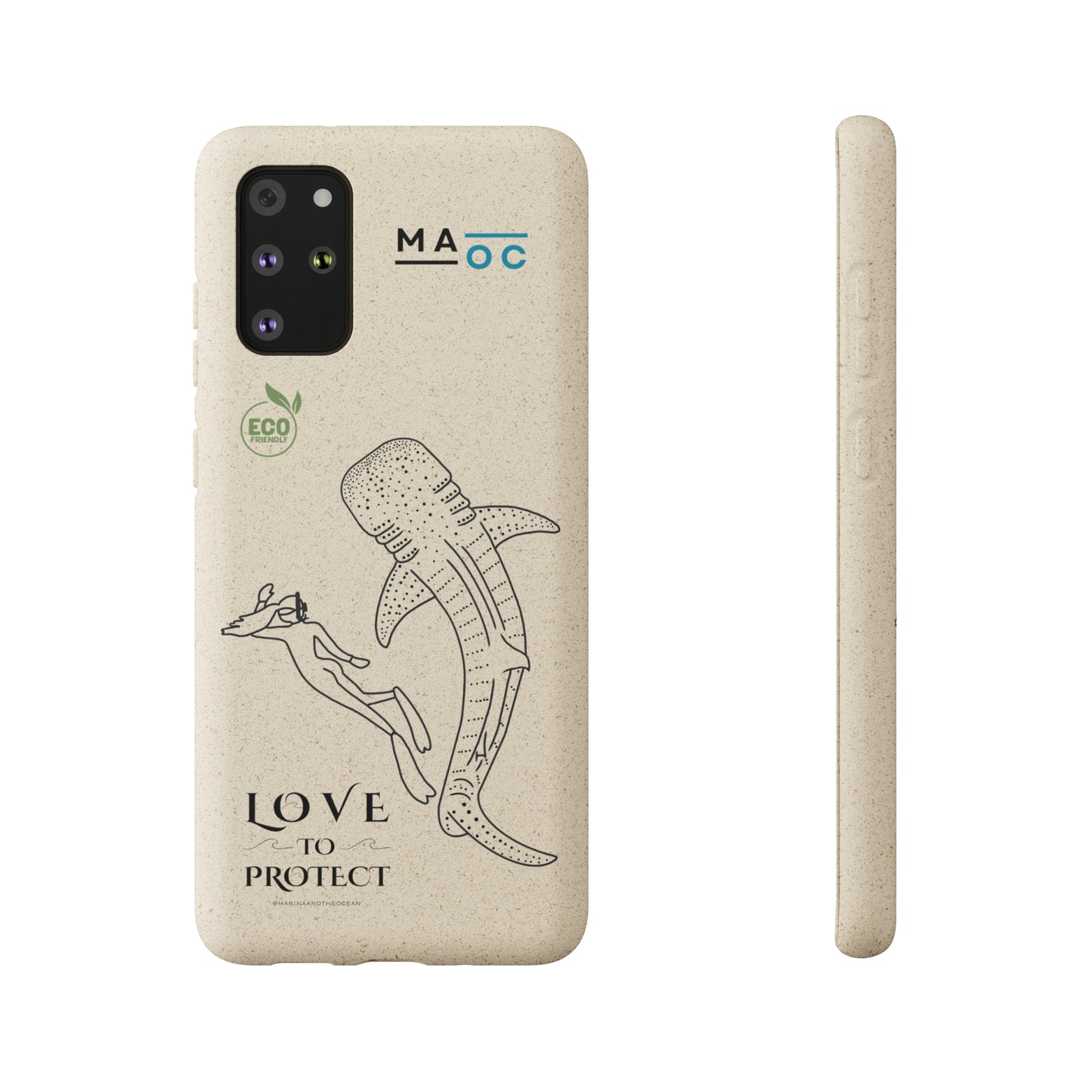 Bamboo Phonecase Love to protect Whaleshark