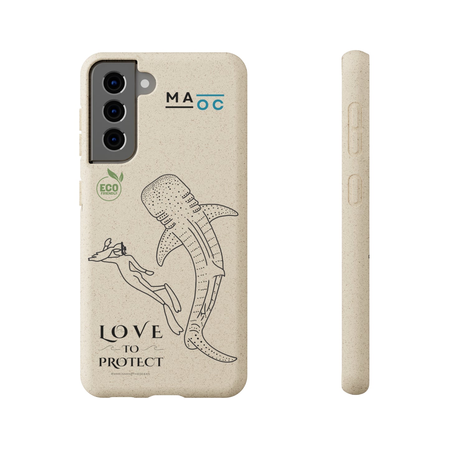 Bamboo Phonecase Love to protect Whaleshark