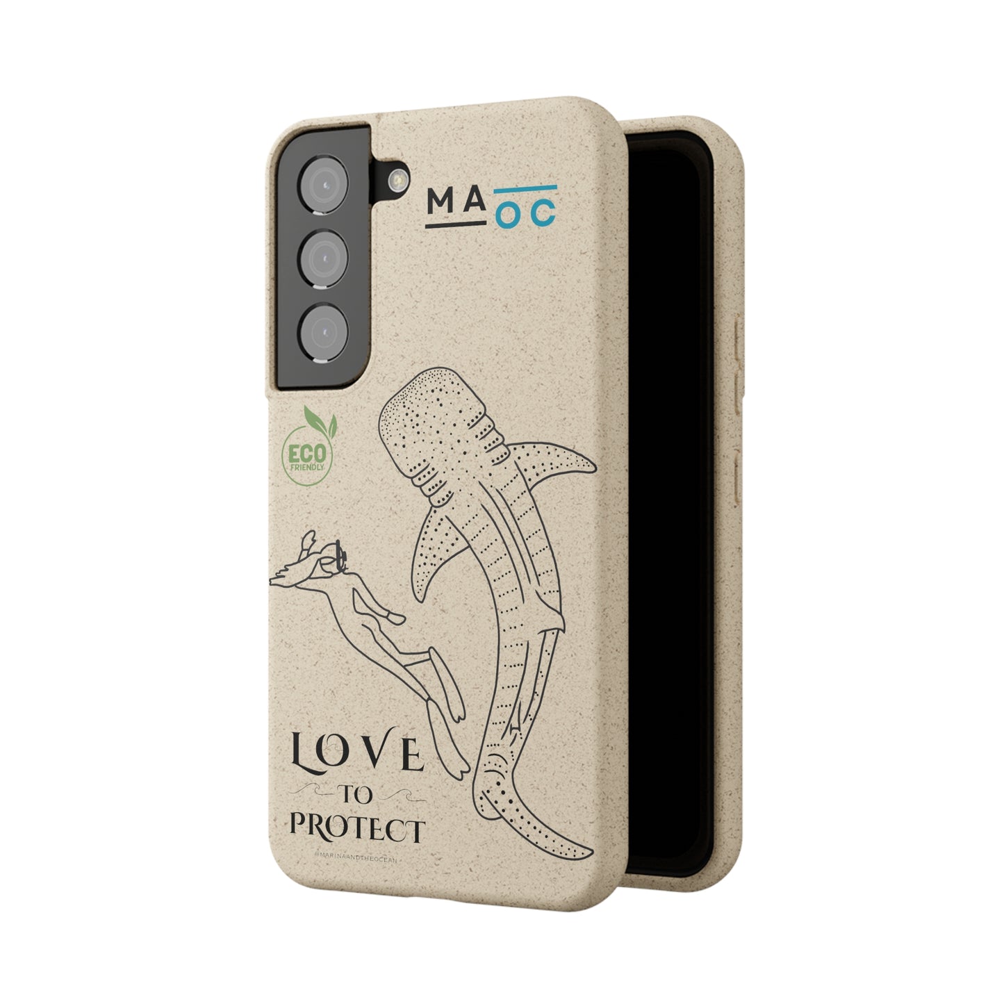 Bamboo Phonecase Love to protect Whaleshark