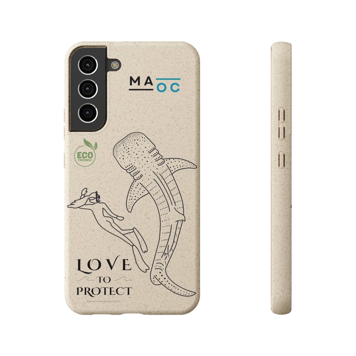 Bamboo Phonecase Love to protect Whaleshark