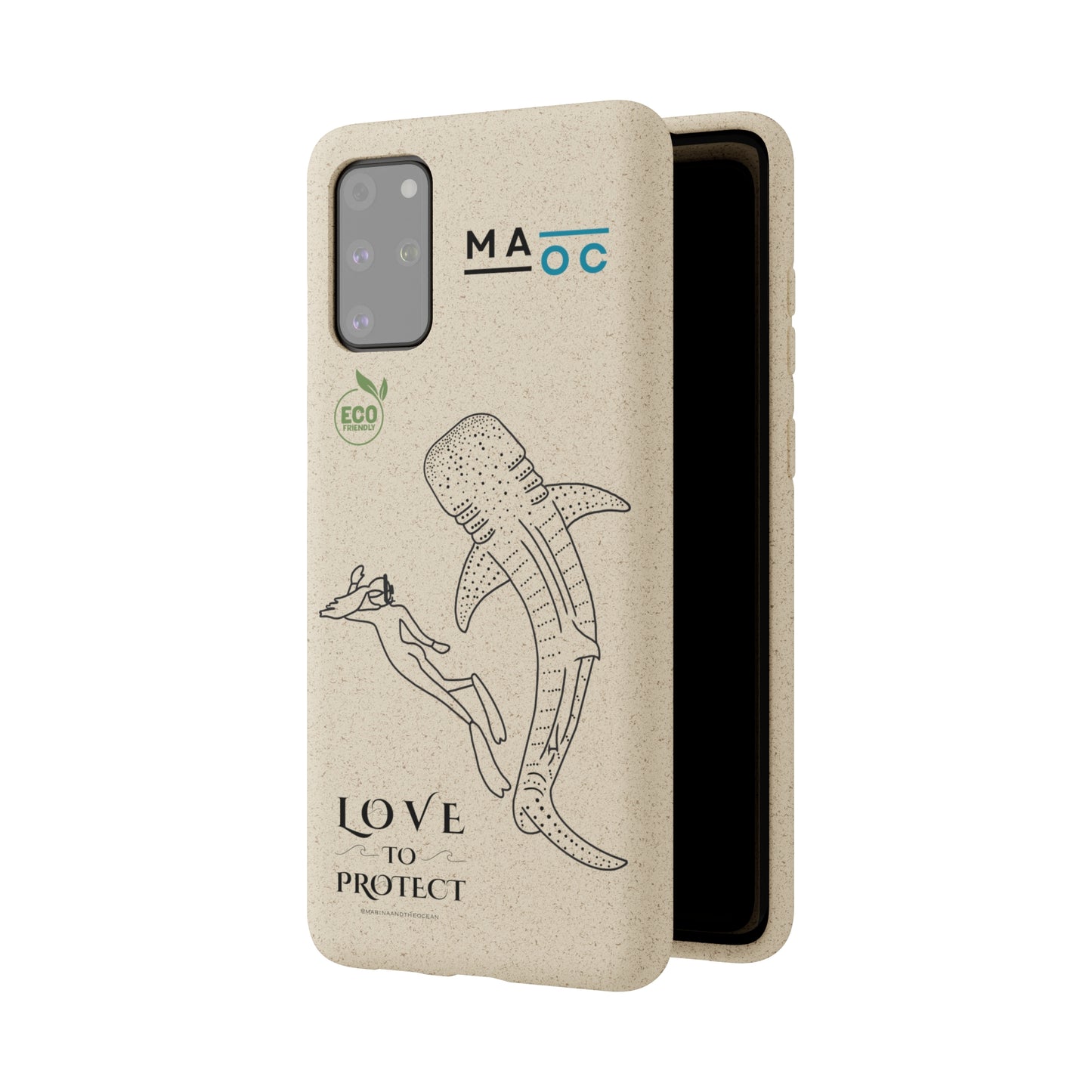 Bamboo Phonecase Love to protect Whaleshark