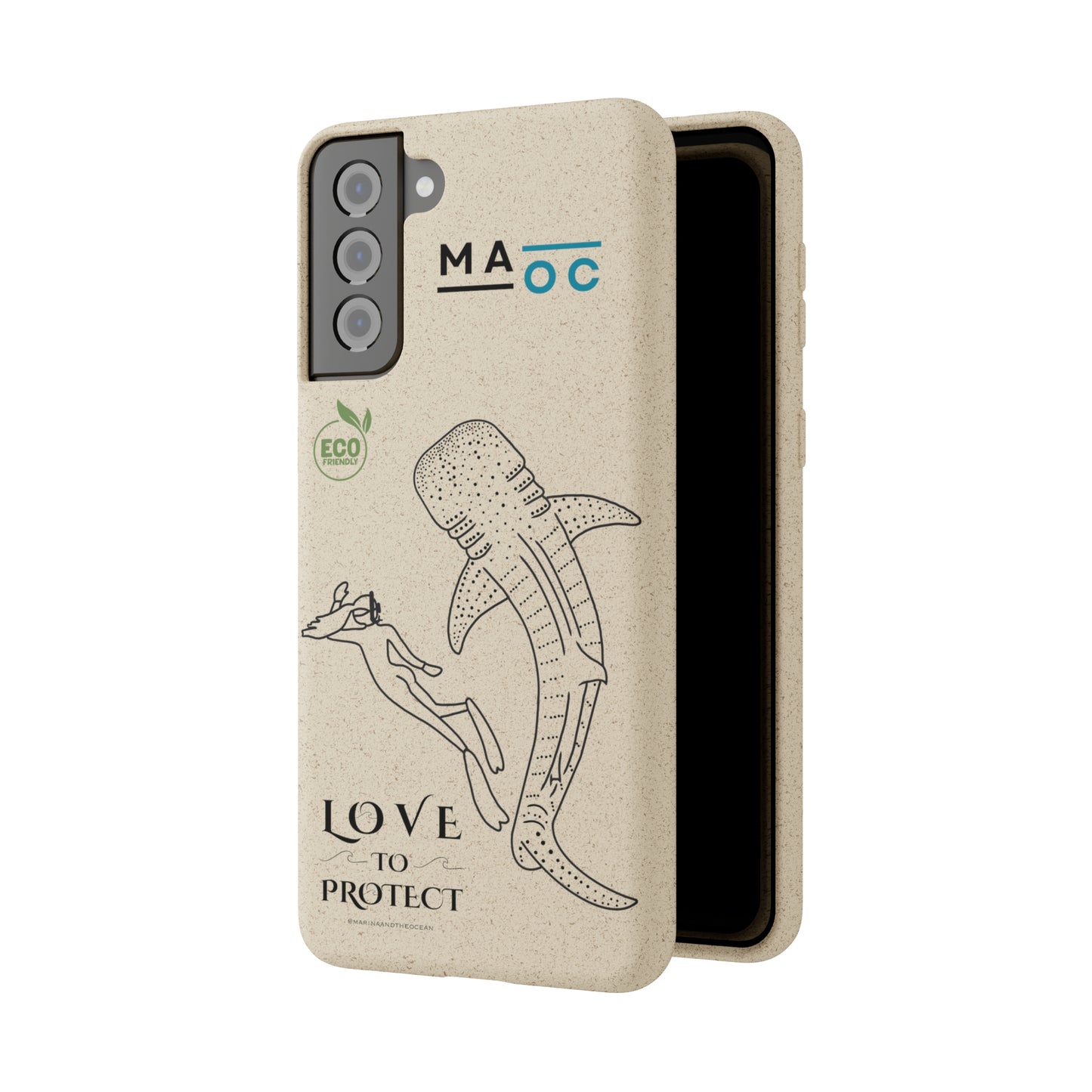 Bamboo Phonecase Love to protect Whaleshark