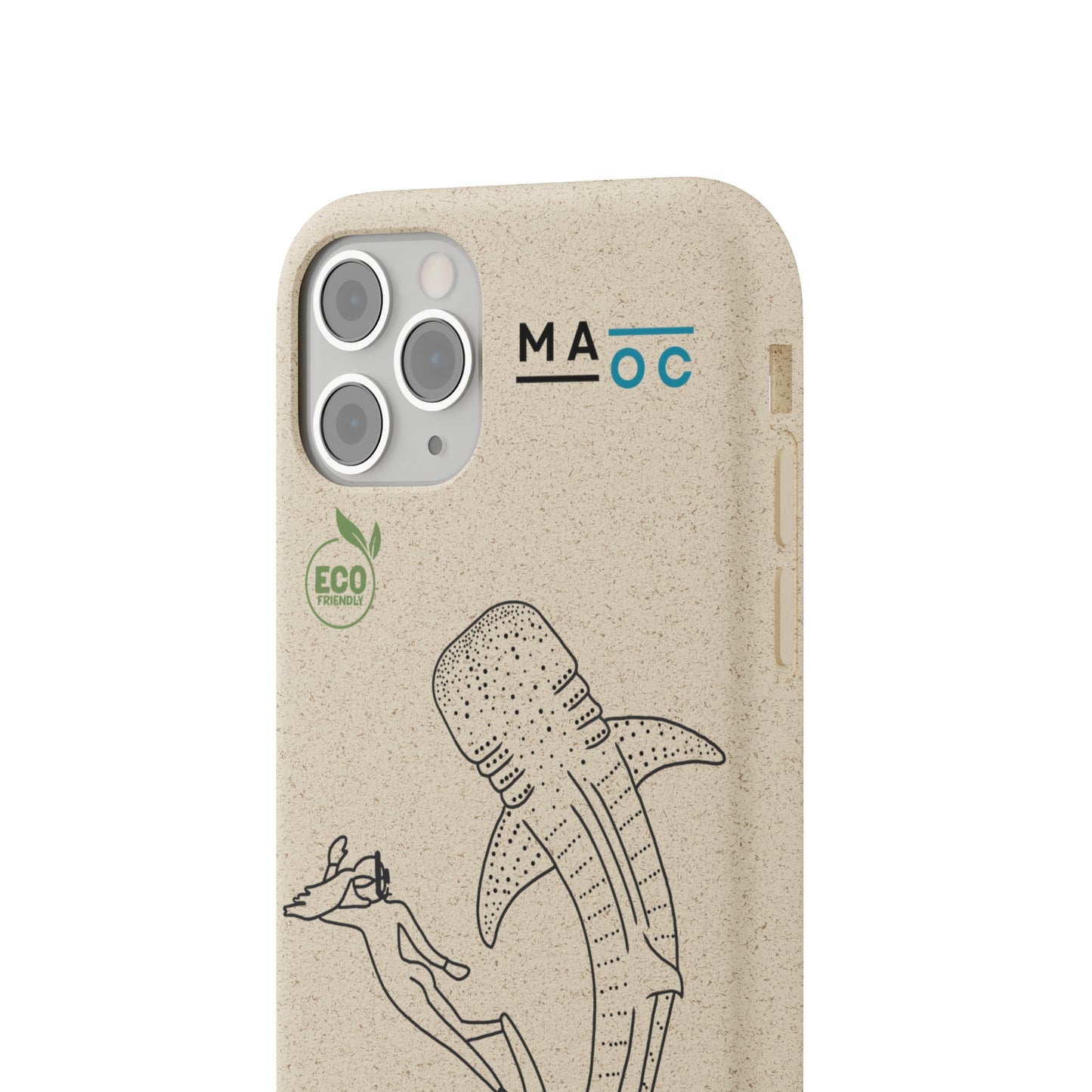 Bamboo Phonecase Love to protect Whaleshark